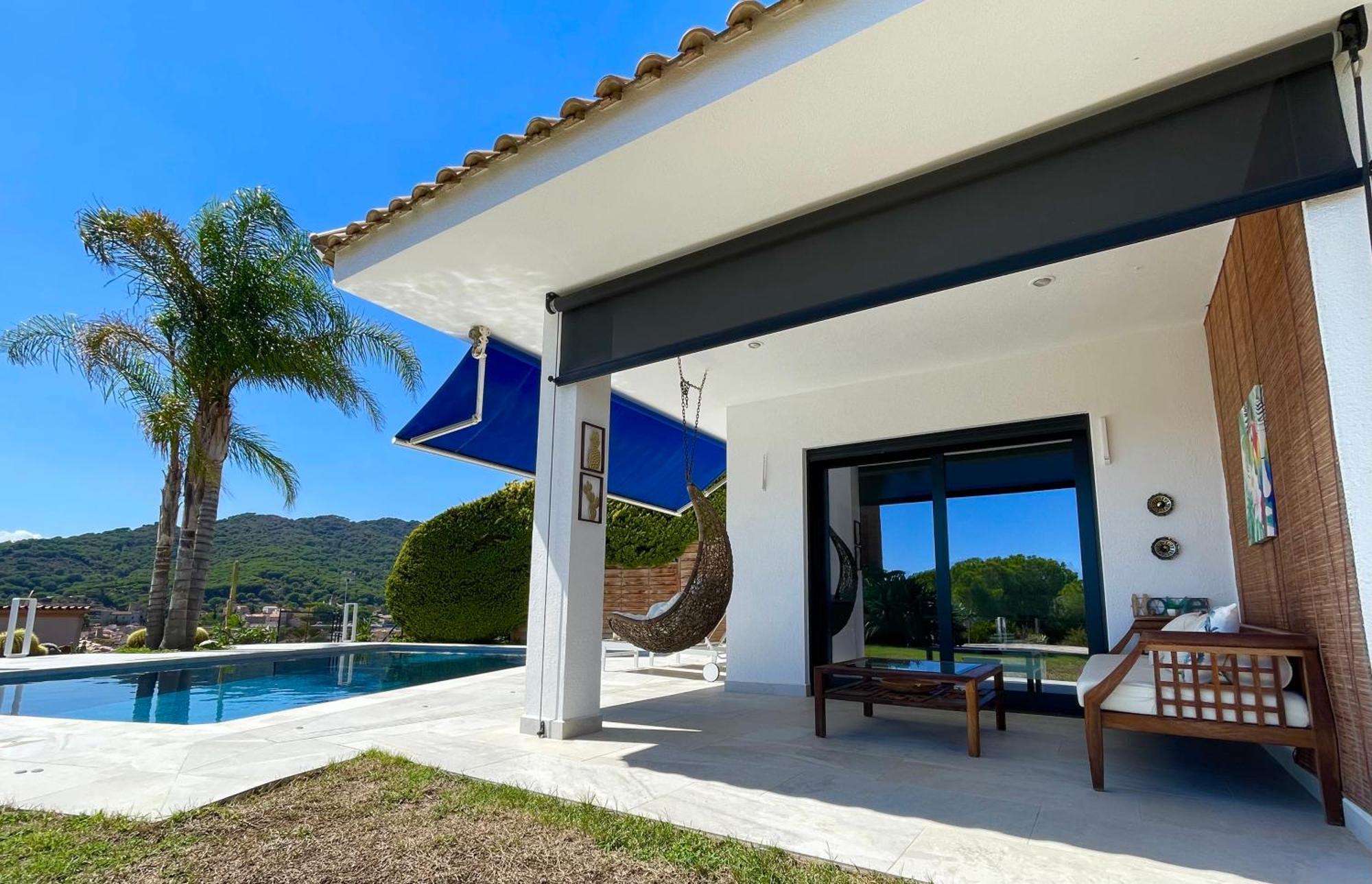 Palm Maresme - Suite With Bathroom And Terrasse With Ocean Views In A Private Villa Vilassar De Dalt Exterior foto
