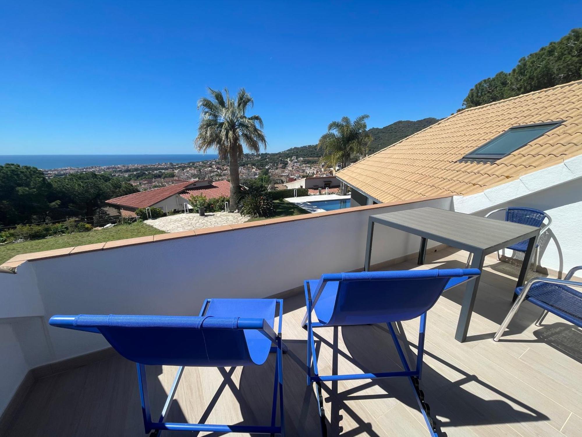 Palm Maresme - Suite With Bathroom And Terrasse With Ocean Views In A Private Villa Vilassar De Dalt Exterior foto